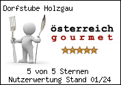 Österreichgourmet-Auszeichnung 5 von 5 Sternen.
