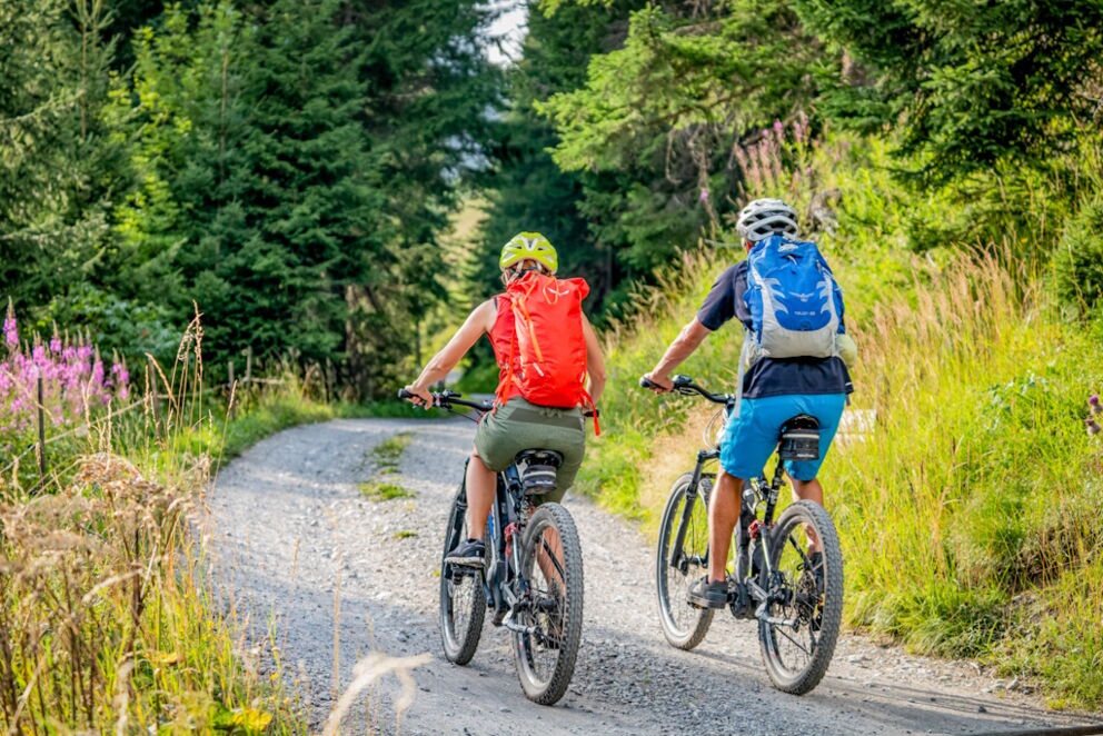 Mountainbike-Tour im Naturpark Lechtal.