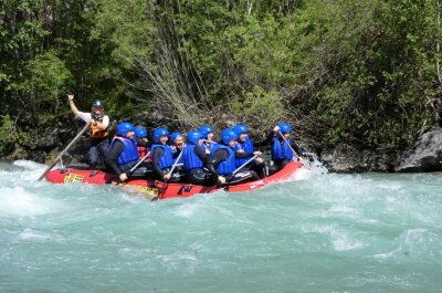 Fun Rafting am Lech mit der Dorfstube Holzgau
