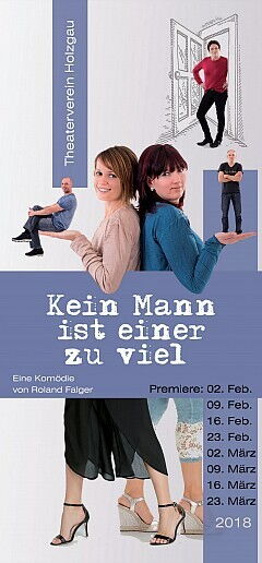 Bühnenstück der Theaterbühne Holzgau: "Kein Mann ist einer zu viel".
