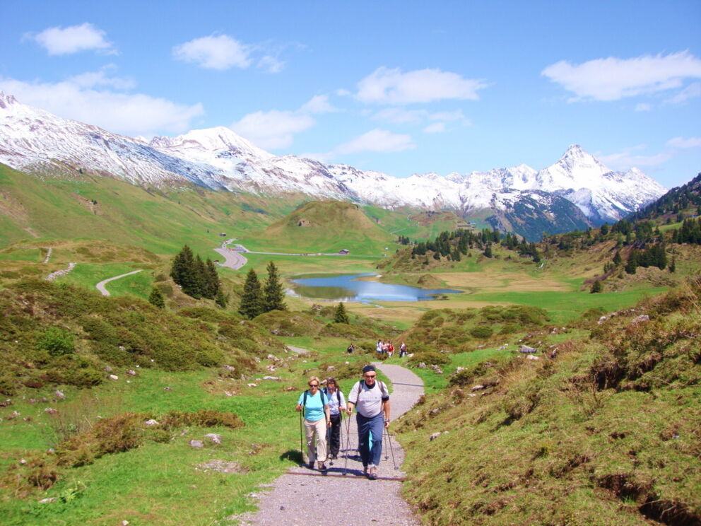 Ausflugstag an den Körber-See mit den Walkingstöcken.