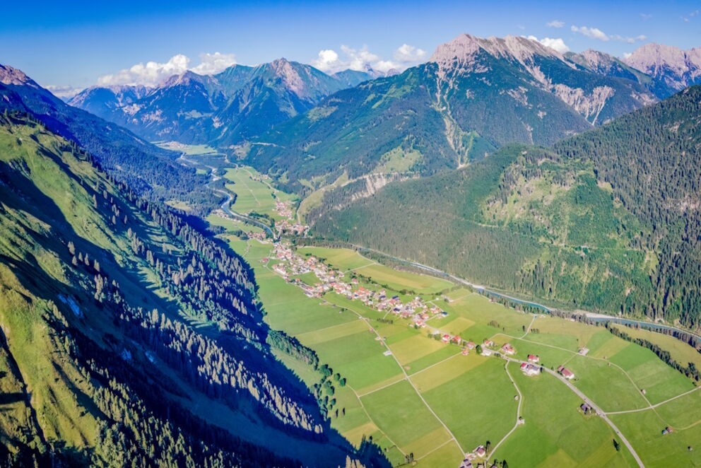 Die Lechtaler Berge von den Gipfeln der Allgäuerkette.