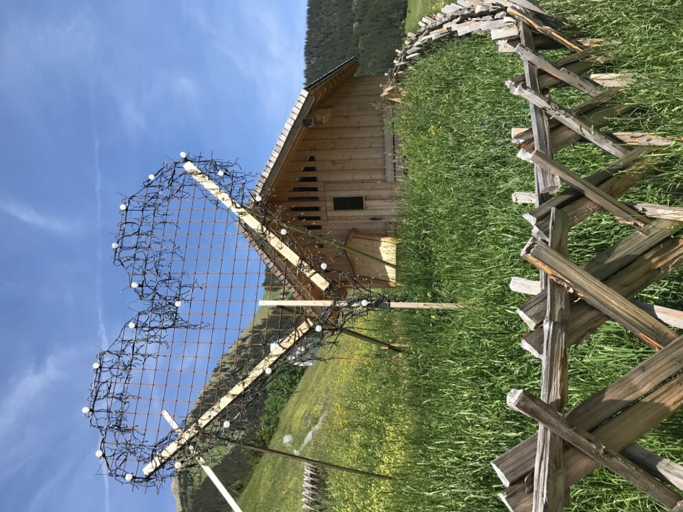 Wandern vorbei am Canisius_Herz in Holzgau.